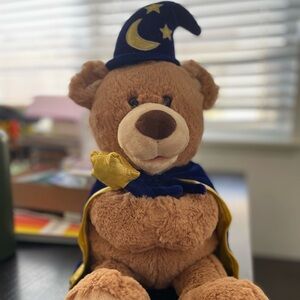 GUND Plush Merlin The Magical Spell Casting Teddy Bear Lights Wand Talks